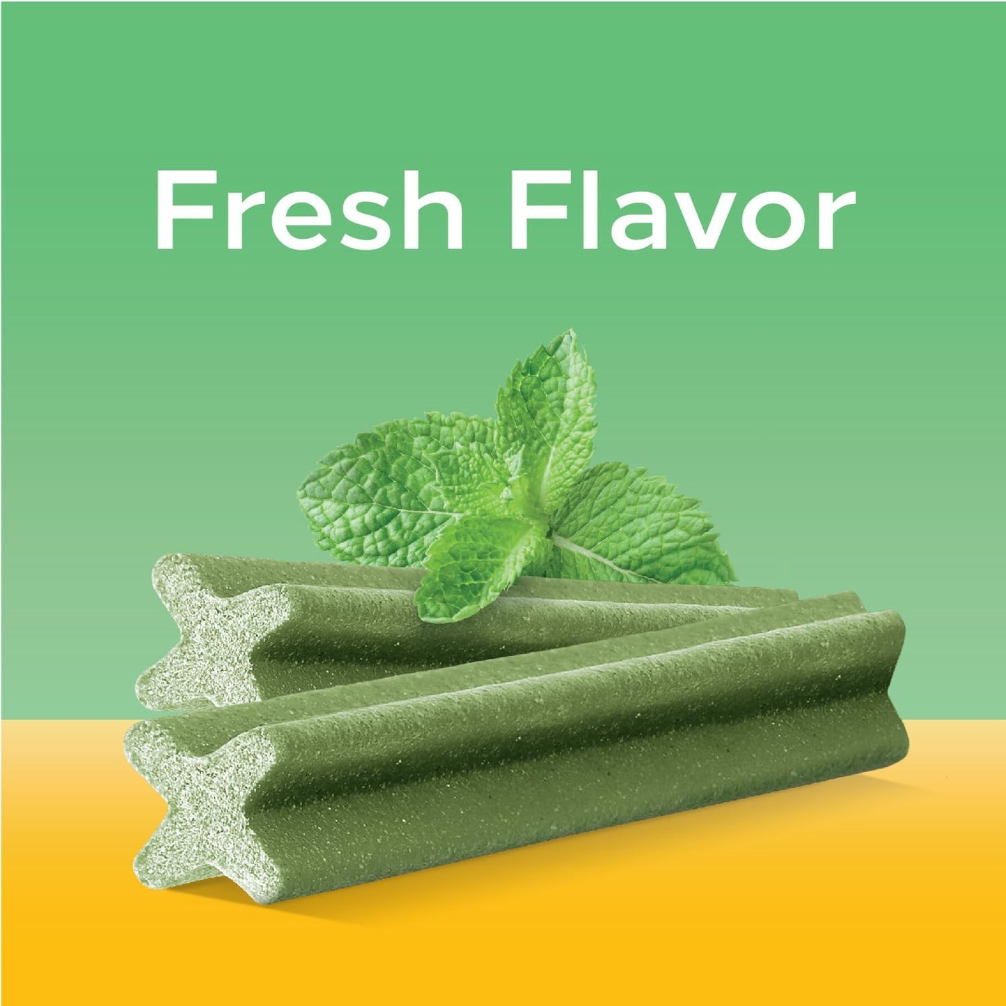 Imported Pedigree daily oral care treats fresh flavor text details