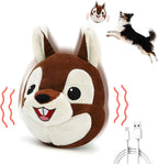 VYsTN interactive talking squirrel dog toy front view