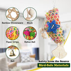 Hanging bird cage accessory with stainless steel hook