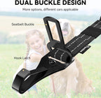 Pawaboo dog seatbelt attached to car safety seat anchor