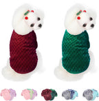 Dog Sweater, 3 Pack Dog Sweaters for Small Medium Dogs or Cat, Warm Soft Flannel Pet Clothes for Dogs Girl or Boy, Dog Shirt Coat Jacket (Medium, Pink+Purple+Light Green) - Image 15