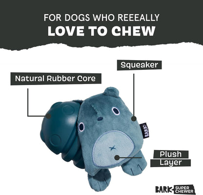 Barkbox toy with plush exterior and hidden rubber core