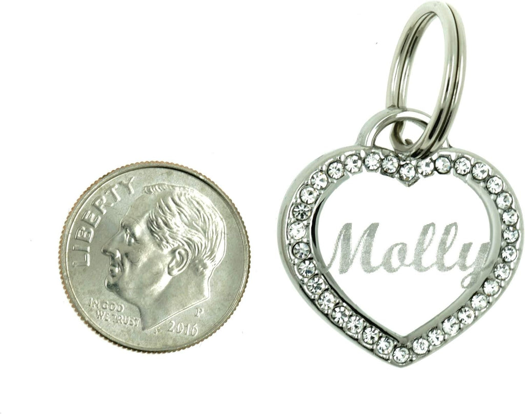 Yippo Accessories heart pet ID tag packaging with split ring and gift box