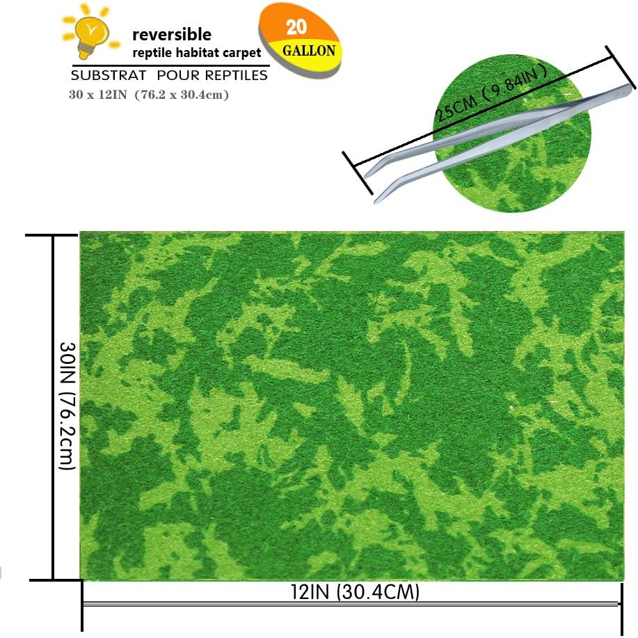 Mclanzoo pet terrarium liner displayed outside tank packaging