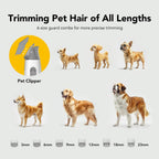 ZOVII multi functional dog grooming tools including the deshedding brush and cleaning nozzle