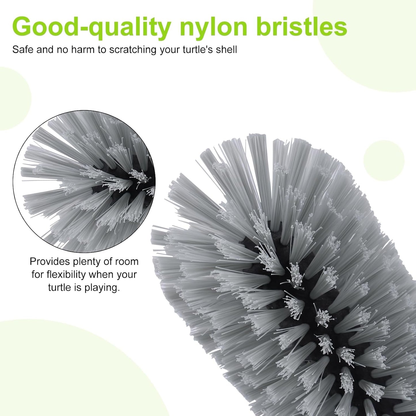 Close-up of the durable bristles on the BOXOB pet back mud cleaner tool.