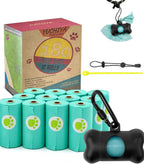 Dog Poop Pickup Bags Holder Dispenser with 1 Roll Random Color Leak-proof Scented Doggy Waste Bags and Carabiner with Safety Lock Plus Hook and Loop Fastener Never Loose on Leash Lead Again (Pink) - Image 13