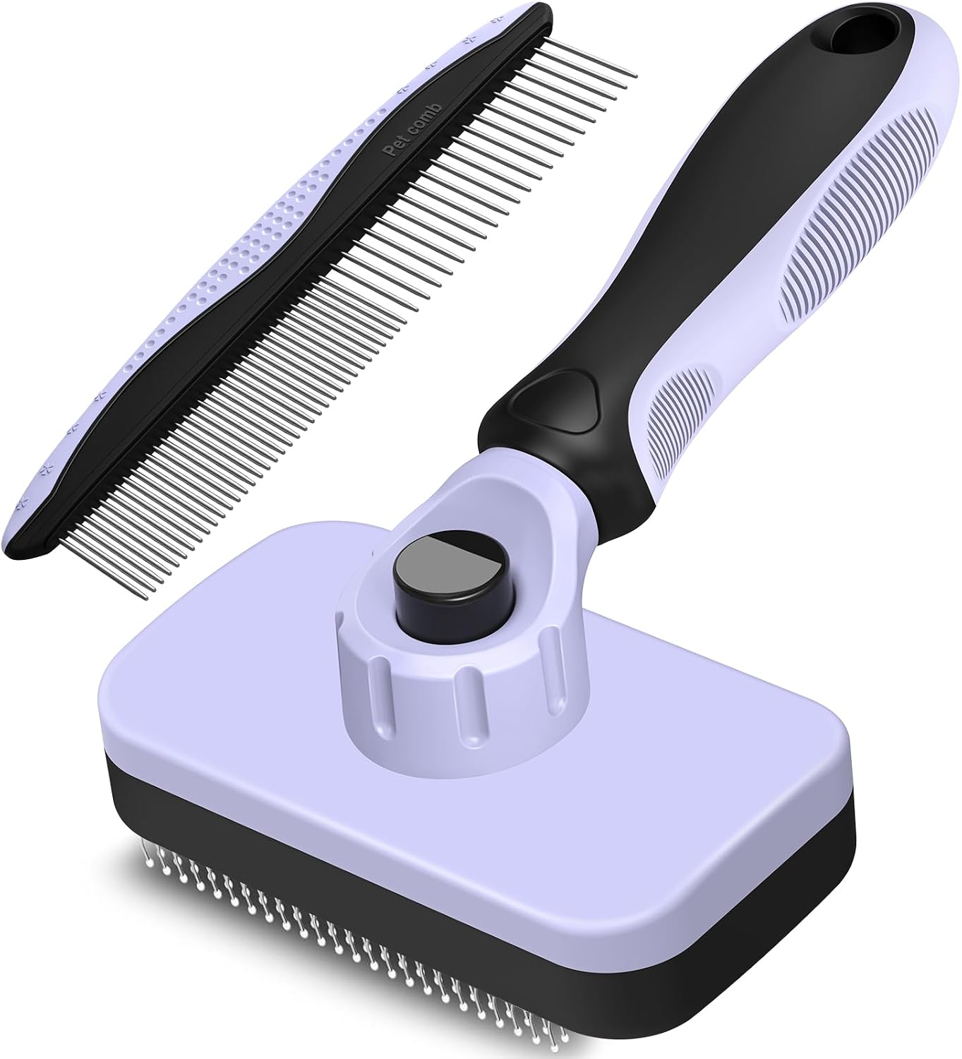 2PCS Self Cleaning Slicker Brush & Dog Comb - Skin Friendly Deshedding Grooming Tool for Dogs, Cats and Small Animals, Professional Deshedding Dematting Tool for Long and Short Haired Pets (Blue) - Image 13