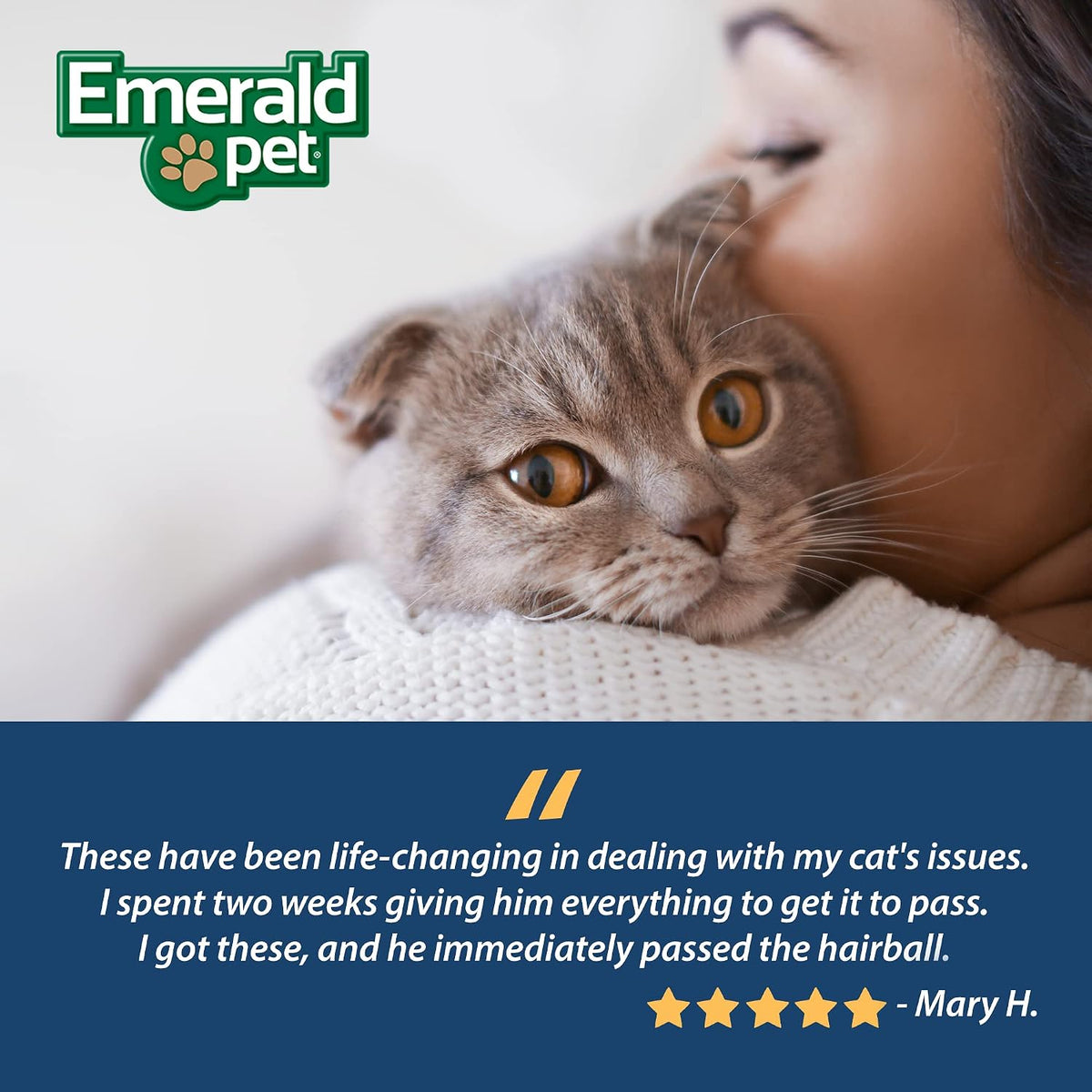 Emerald Pet natural cat supplement lifestyle mockup