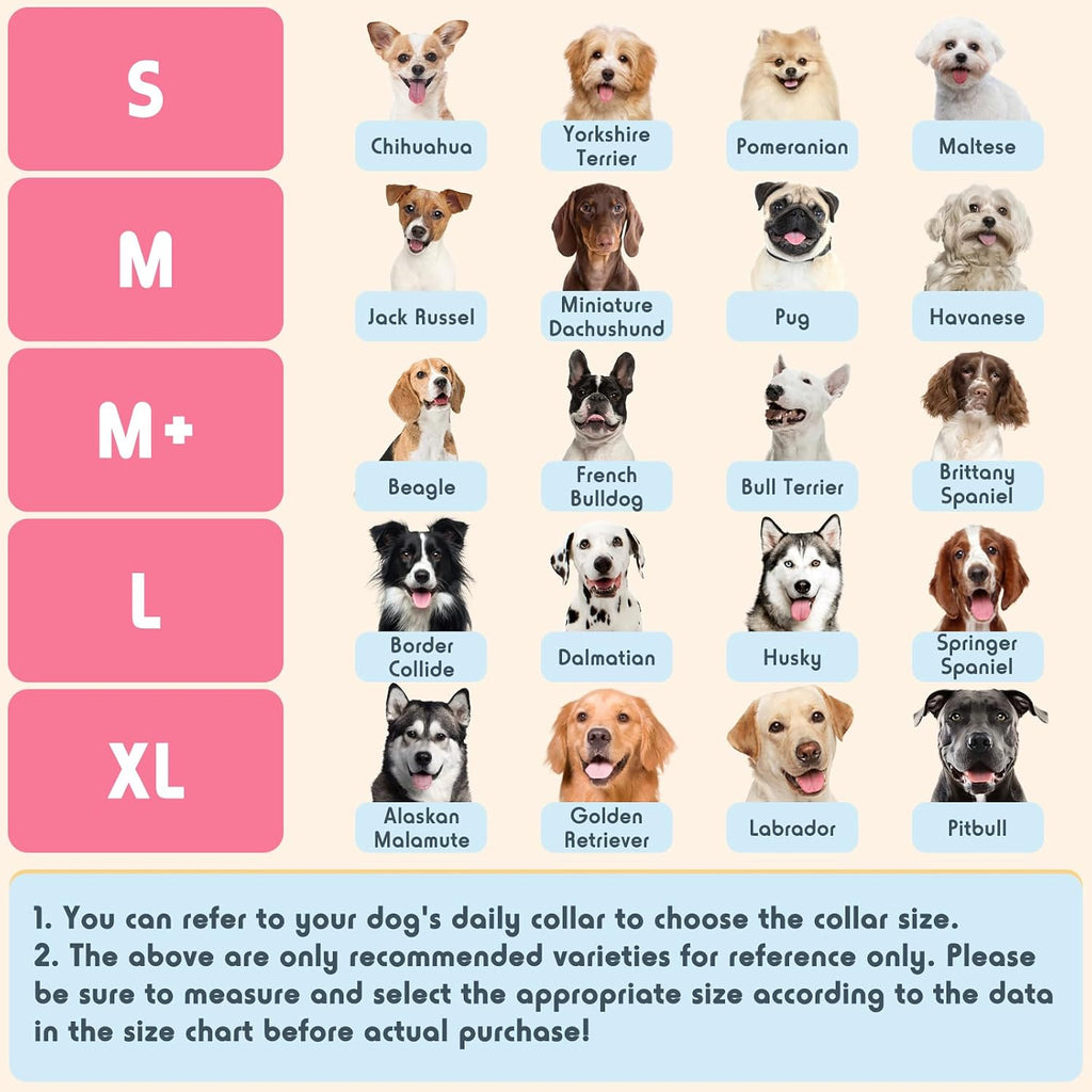 Adjustable inflatable protective e-collar for medium small dogs