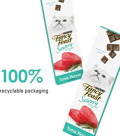 Purina Fancy Feast Savory Cravings Tuna Flavor Limited Ingredient Soft Cat Treats - Image 9