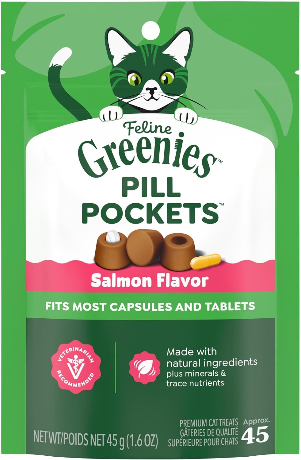 Greenies Feline Pill Pockets for Cats Natural Soft Cat Treats, Chicken Flavor, 3 oz. Pouch (85 Treats) - Image 14