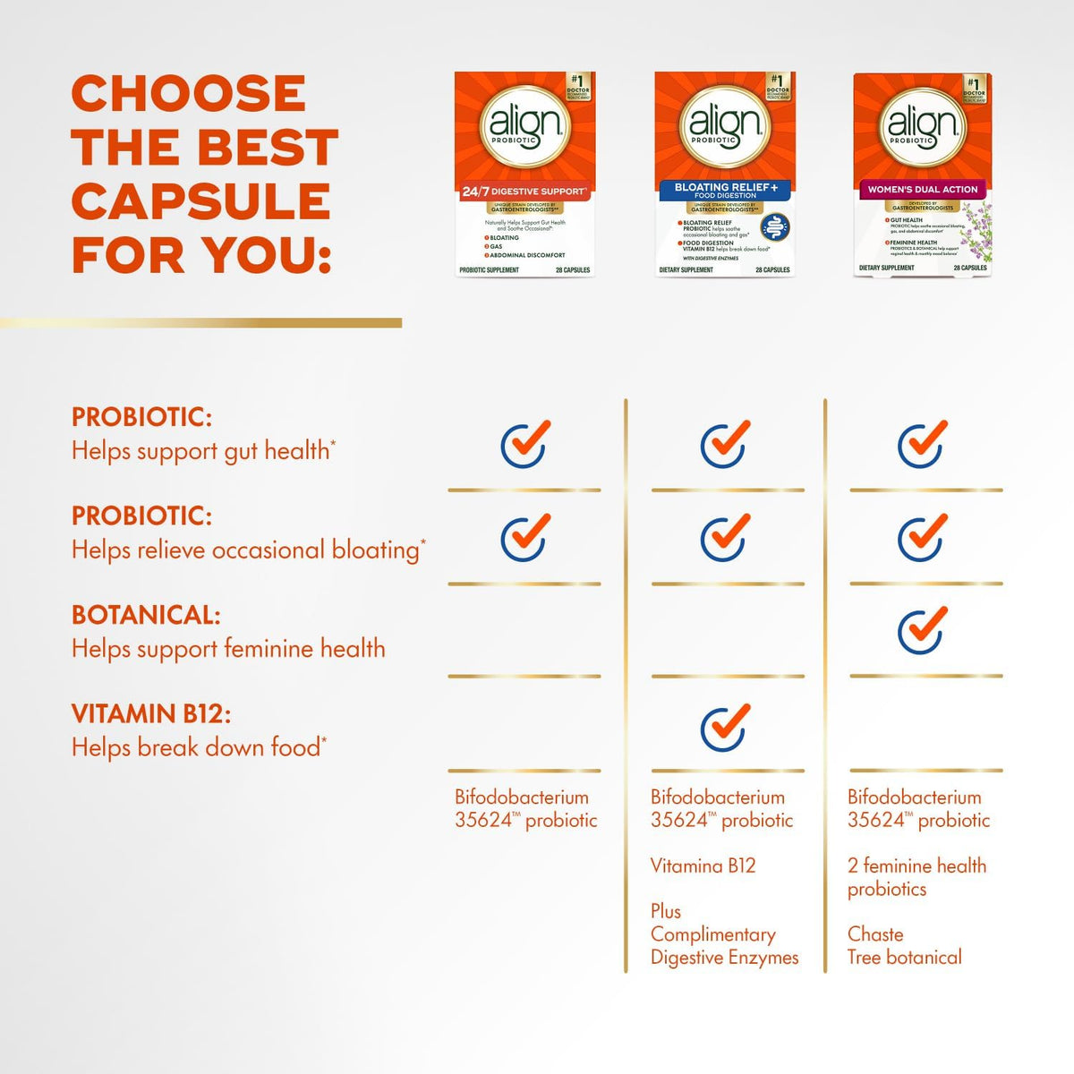Align Probiotic lifestyle and product packaging display