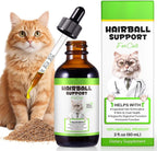 Welosuer cat hairball remedy drops front view bottle for furball control