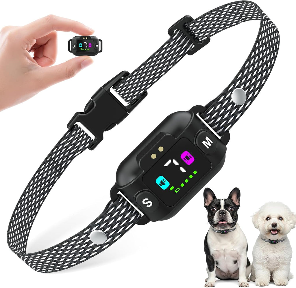 PcEoTllar dog bark collar front view