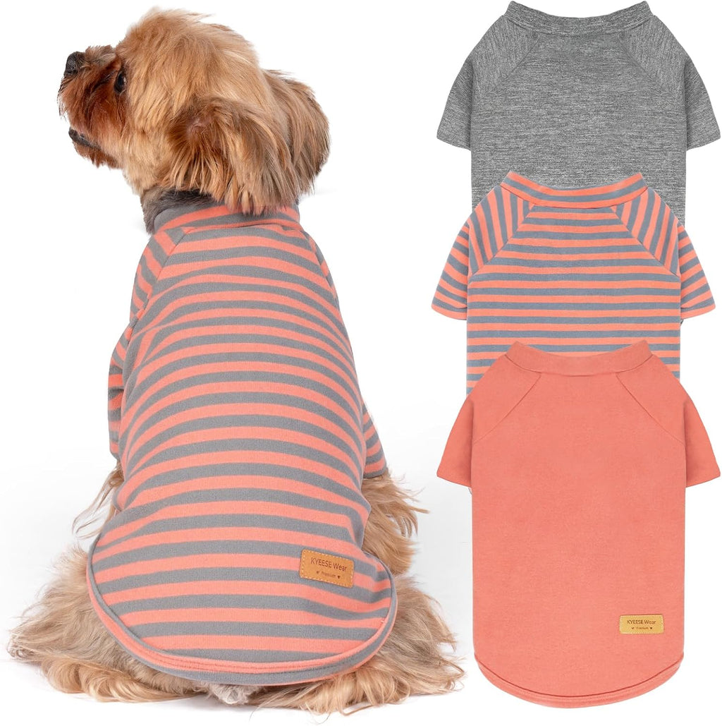KYEESE 2Pack Dog Sweater, Soft Pet Sweatshirt Stretchy Pullover Dog Sweater for Medium Large Dogs Boy, Lightweight Fleece Pet Shirt Clothes with Sleeves, 2XL - Image 13