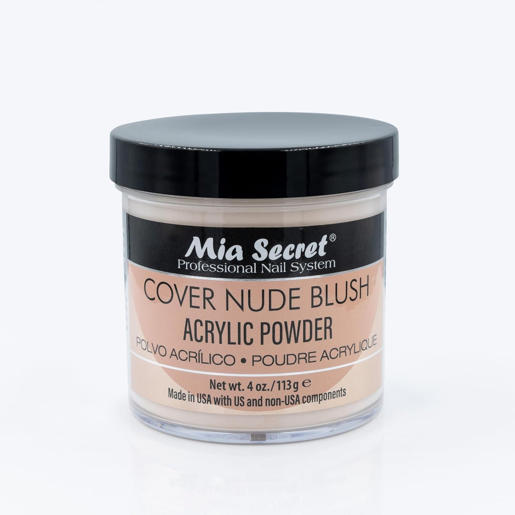 Mia Secret Cover Nude Blush Acrylic Powder 4 Ounce front view container
