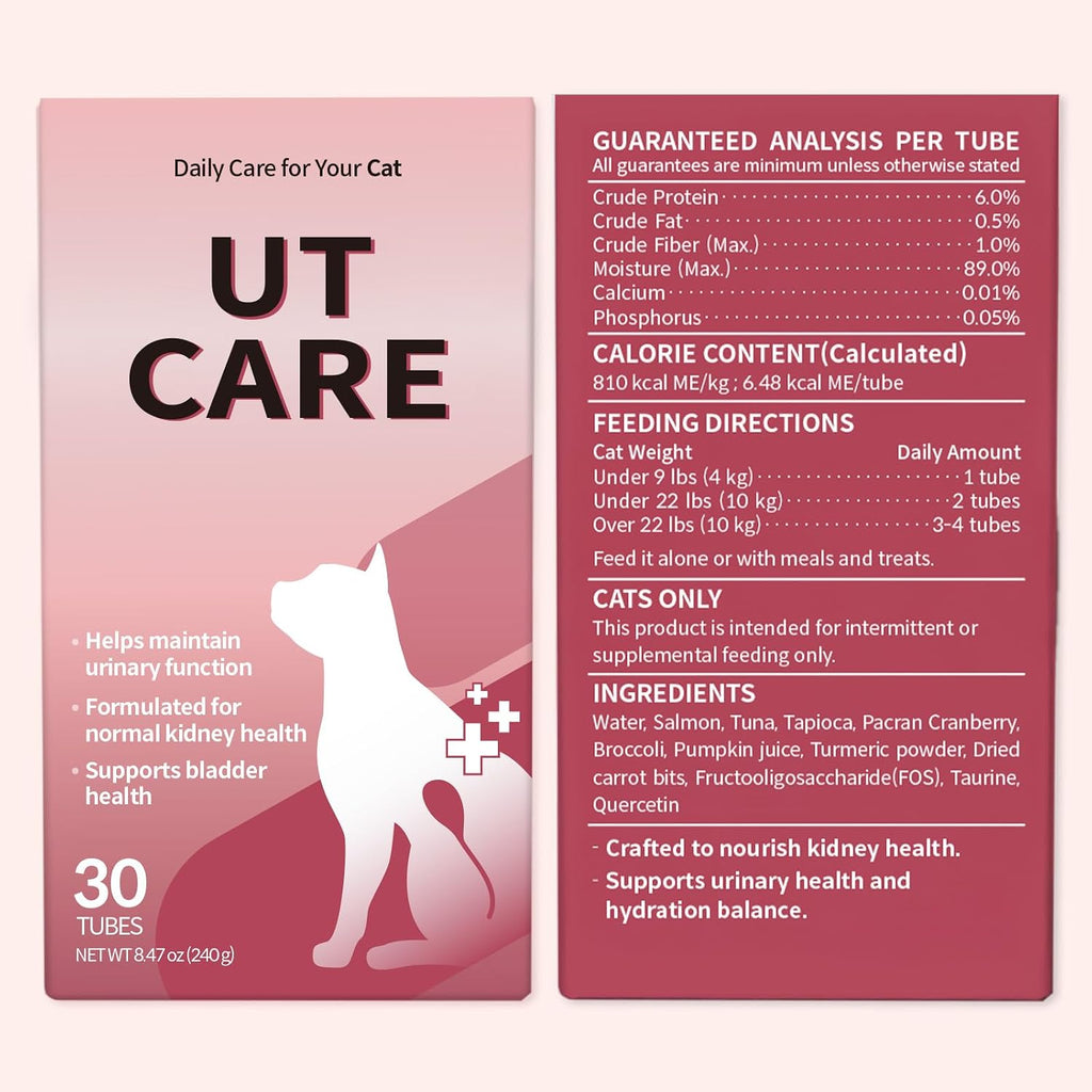 Doctor By UT Care Cat UTI Kidney Support Urinary Supplement Cranberry Treatment for Cats Renal Health with Pacran, Quercetin, Taurine lickable Formula Individually Packaged (1 Pack) - Image 12