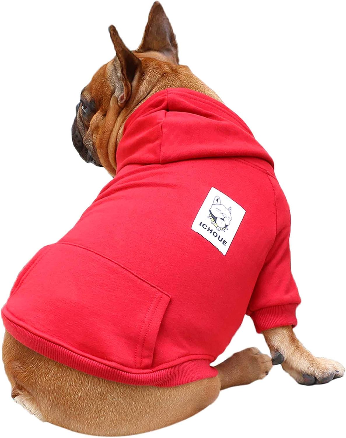 iChoue French Bulldog Frenchie Clothes Hoodies for Dogs Pug English Boston Terrier Bully Pitbull Corgi Sweatshirt Sweater Clothing - Grey/XLarge - Image 13
