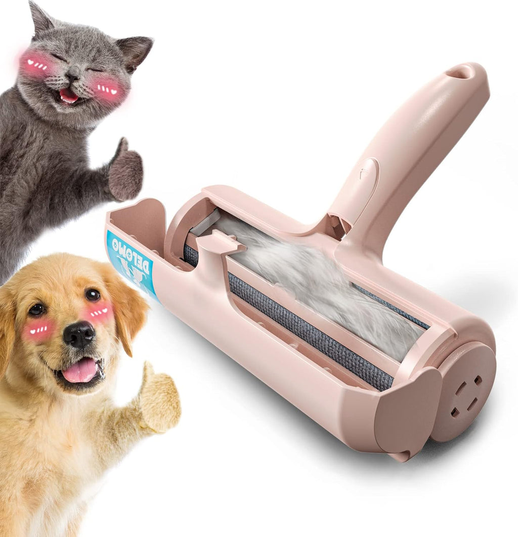 DELOMO Pet Hair Remover Roller: Reusable Lint Roller with Large Fur Bin - Portable Cat and Dog Hair Remover for Couch, Bedding, Car, Rugs & Furniture, Effective and Eco-Friendly, for Multi-Pet Homes - Image 10