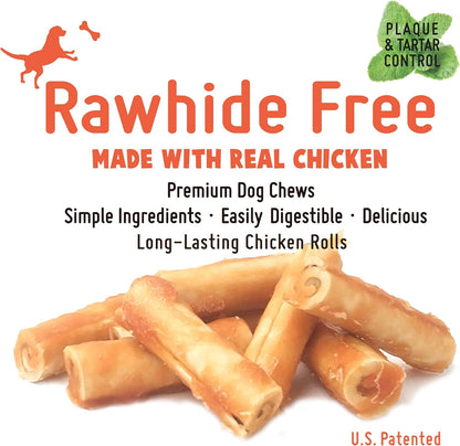 Highly digestible grain free dog chews with real chicken and vegetables