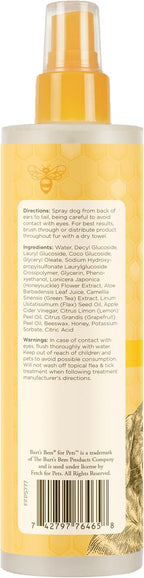 Burt's Bees dog detangling spray for fresh smelling fur