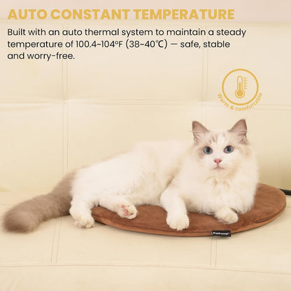 Waterproof heated cat bed core displaying the durable IP67 PVC protective material.