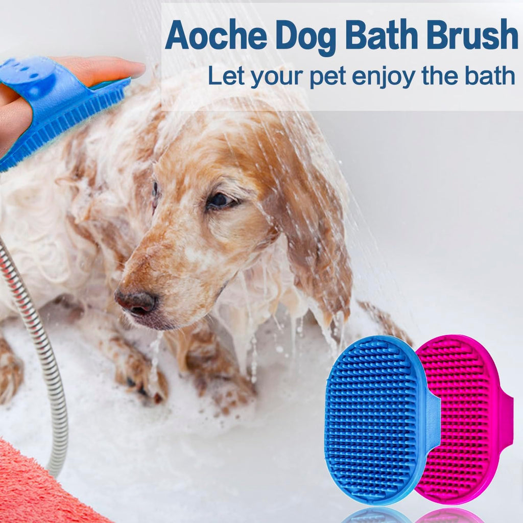 High quality TRP rubber pet massager brush back grip view