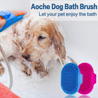 High quality TRP rubber pet massager brush back grip view