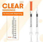 Ginallt thirty one gauge pet syringe needle close up view for painless injections.