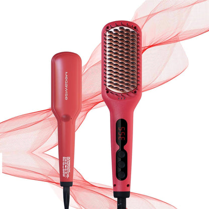 Megawise Pro Ceramic Ionic Hair Straightener Brush front view