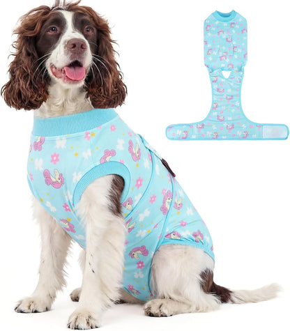 Kuoser Dog Recovery Suit for Dogs After Surgery,Professional Surgical Onesie for Female Male Dogs Spay Neuter,Soft Dog Surgery Suit Bodysuit for Abdominal Wounds Skin Disease,Purple Leopard XL - Image 9