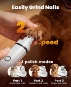 Oneisall rechargeable gold dog clippers being charged with USB cable