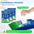Double sided disposable pet bath mitts for paws and fur cleaning