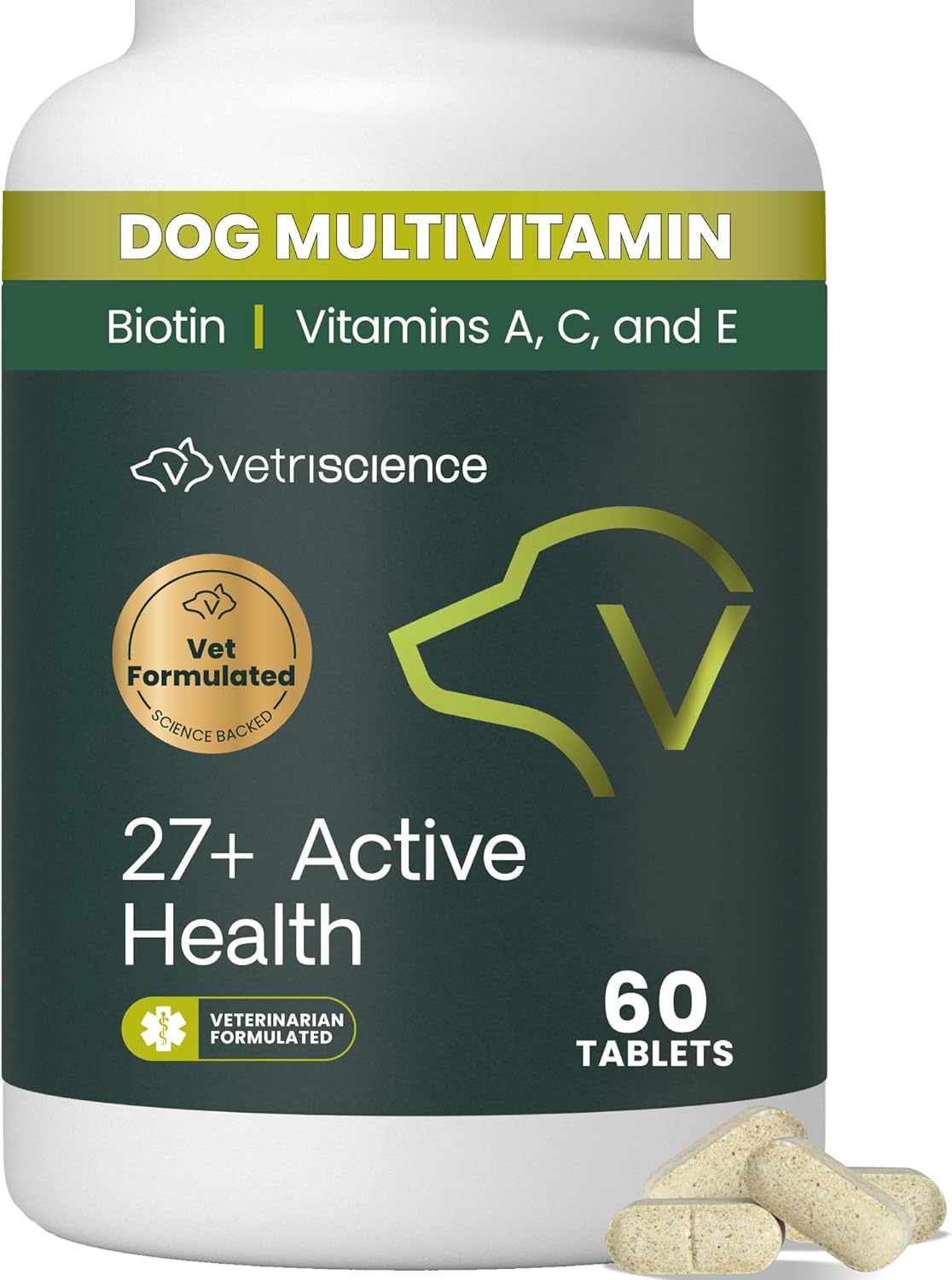 VetriScience Senior 27 Plus Active Health supplement nutritional facts