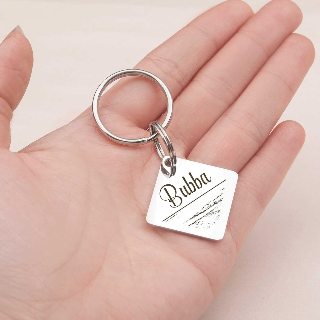 Anavia laser-engraved durable dog collar tag highlighting the silver finish.