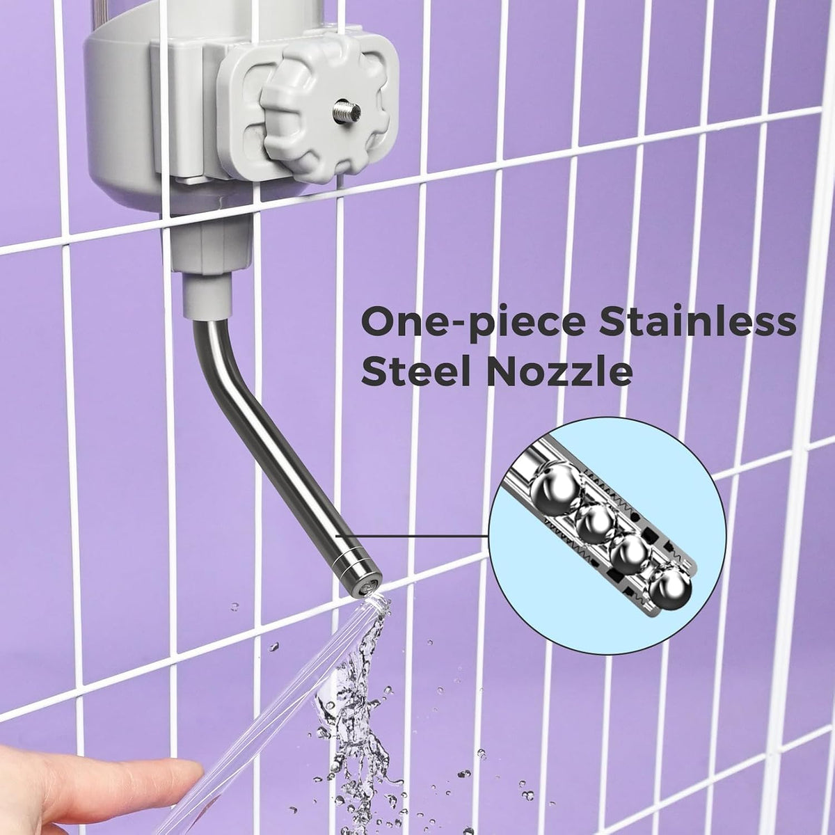 Vannon grey crate water dispenser packaging and dual splint attachment parts
