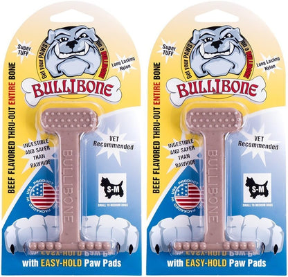 Bullibone Nylon Dog Chew Toy for Aggressive Chewers - Dental Hygiene Bone with Peanut Butter Flavor, Durable Tough Chew Toys for Small Dogs, Indestructible Dog Bone - Single - Image 15