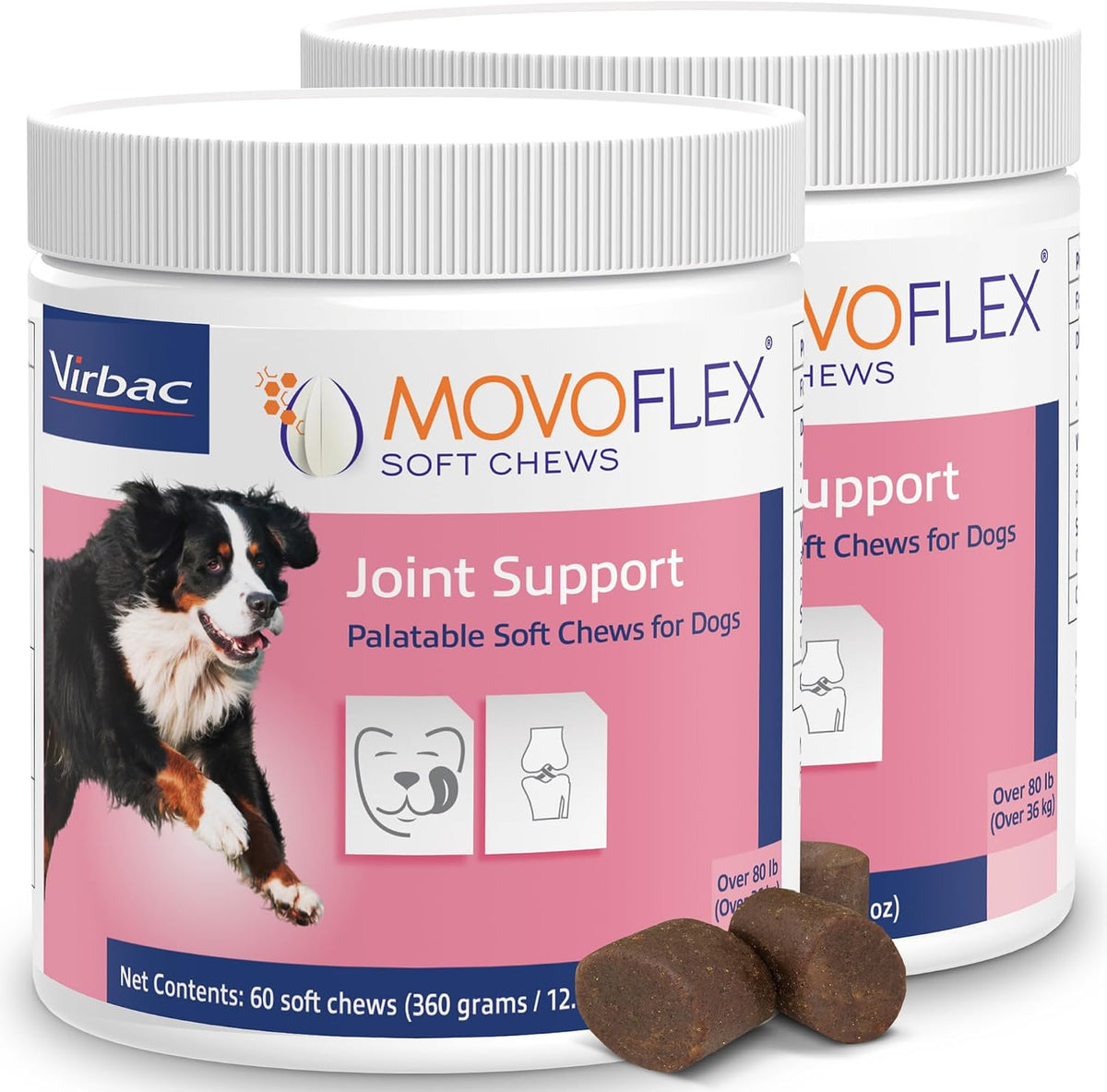 MOVOFLEX Soft Chews Hip and Joint Support Supplement for Medium Dogs - 60 Count By Virbac - Image 11