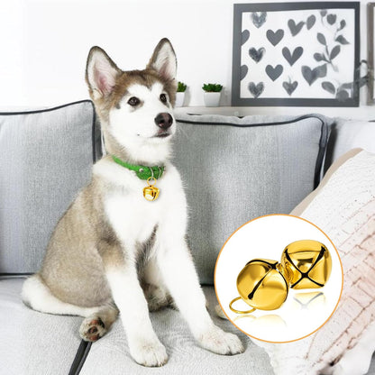 Premium Xthrotsenk golden large dog bells pack of two layout on a clean commercial background