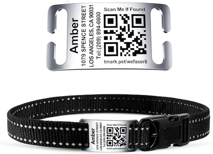 TechMark Dog Tags Personalized for Pets Custom ID Laser Deep Engraving Stainless Steel Ultra Durable, Polished Curved Rectangular Arch, Text ONLY for 3/8" Collars - Image 10