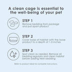 Kaytee bedding package back label and usage instructions