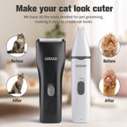 Gooad pet nail grinder attachment for grooming cat claws safely
