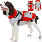 FUAMEY Dog Winter Jackets for Small Dogs,Dog Coat with Harness Built in,Waterproof Dogs Snowsuits Warm Pet Jacket Zip Up Fleece Cold Weather Coats Reflective Puppy Vest with Pocket Green XS - Image 14