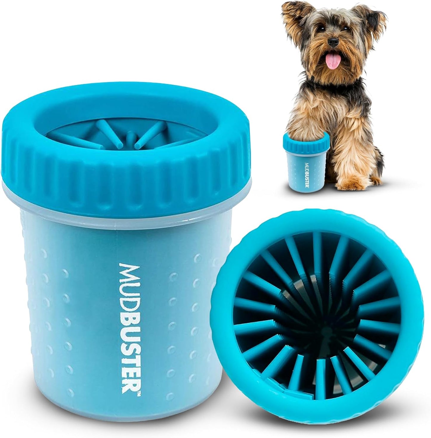 Dexas MudBuster Large Dog Paw Cleaner, Blue, Fits 2.5"-3.5" Wide Paws, Gentle Silicone Bristles for Quick, Easy Cleaning - Image 13