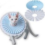 McGill's Tail Cat Cone Collar Soft, Comfortable Cat Recovery Collar with Royal Ruffled Design, Adjustable Elizabethan Collar for Cats, Water-Resistant EVA Cat Cones After Surgery (Mint Green, M) - Image 11