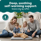Furhaven gray self warming dog mat for crate