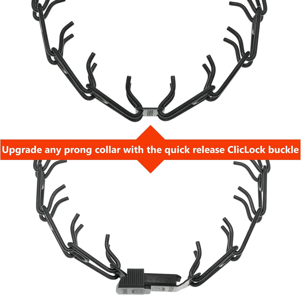 Three point two millimeter wire gauge dog pinch collar quick release attachment details