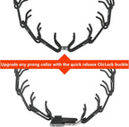 Three point two millimeter wire gauge dog pinch collar quick release attachment details