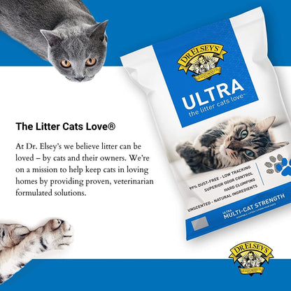 Dr. Elsey's Ultra UnScented Clumping Clay Cat Litter 40 lb. Bag - Image 3